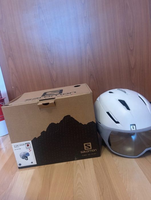 Cască Salomon albă – mărimea S – stare foarte bună