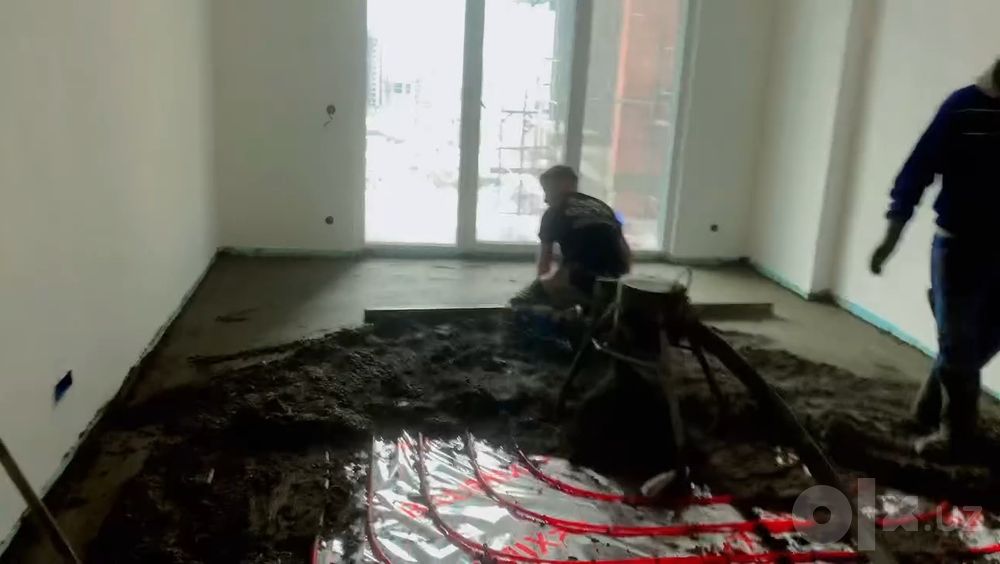 Пол сухой стяжка  Styashka suxoy