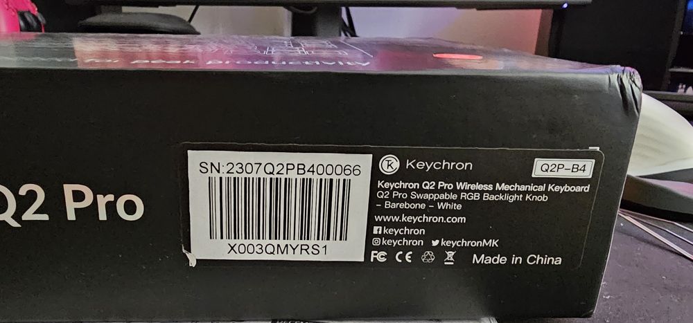 Keychron Q2 pro knob barebone white