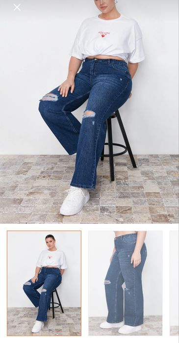 Чисто нови дънки размер 50-52