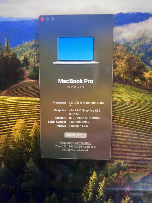 MacBook Pro 16" 2019 | i7 6-Core | 16GB RAM
