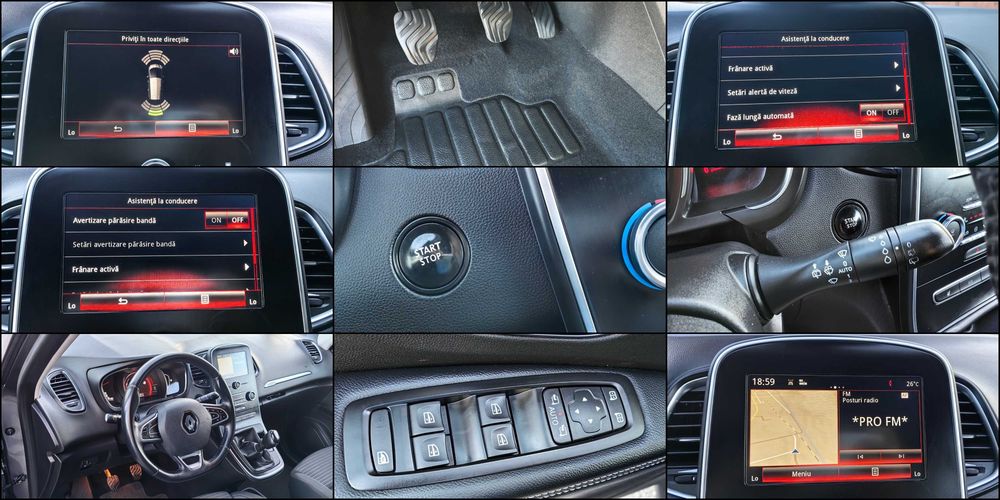 Renault Grand Scenic, 7 locuri, 2017, Lane/side assist, Roti 20"