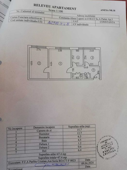 Apartament 2 camere de inchiriat  .Parter ,Ultracentral