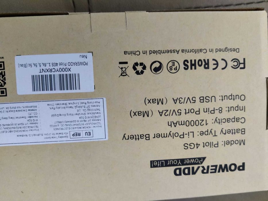 Baterie externa Poweradd 12000 mAh sigilata