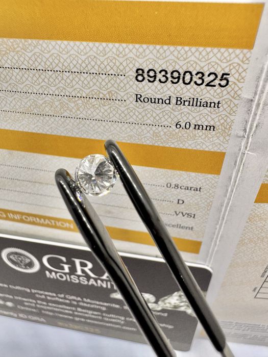 Диамант 0.8 карата , мойсанит за бижу и подарък