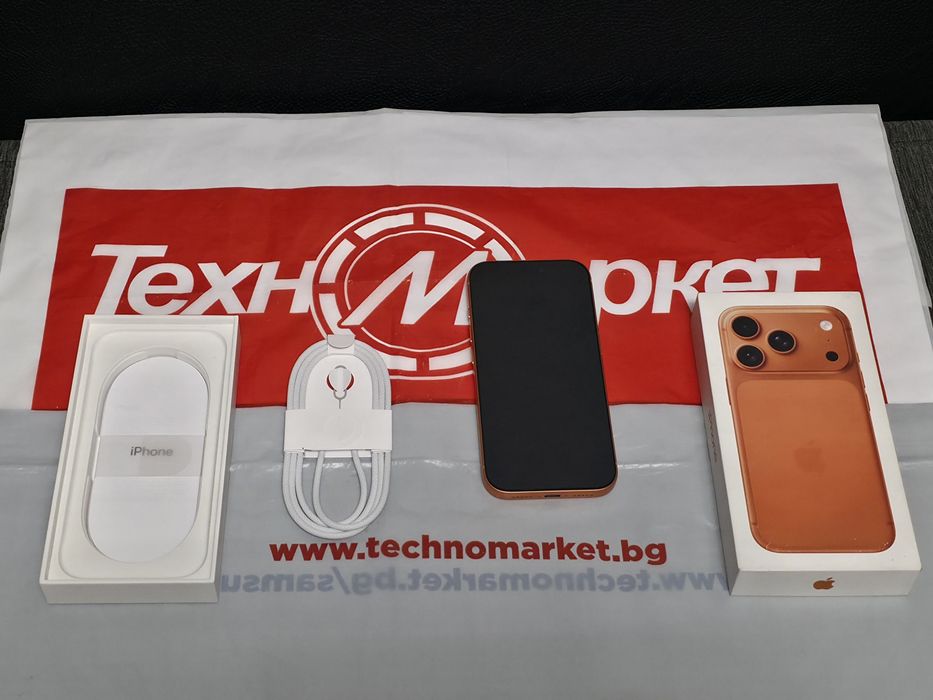 ***КАТО НОВ 1TB iPhone 17 Pro Техномаркет Гаранция 2027 Orange|Оранжев