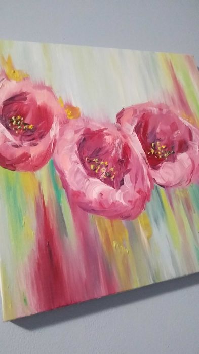 Картина с Цветя - маслени бои