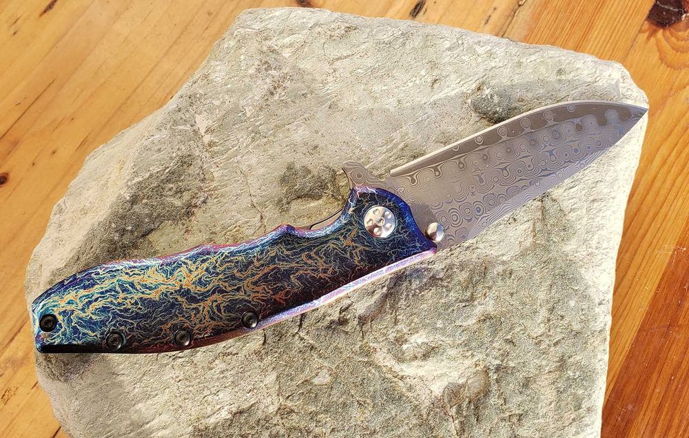 Cutit briceag Zero Tolerance 0562 Titan Limited Damasc ,vanatoare