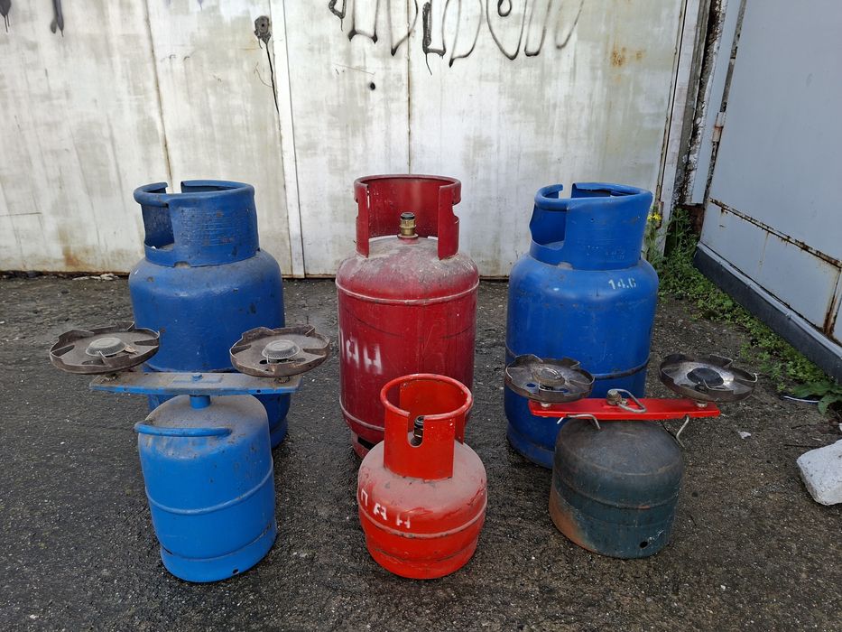 Газови бутилки различни видове