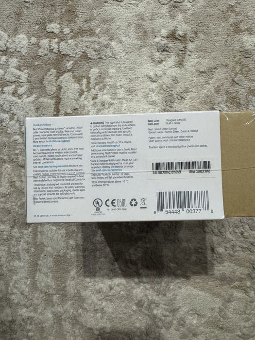 Detector de fum si monoxid de carbon Google Nest