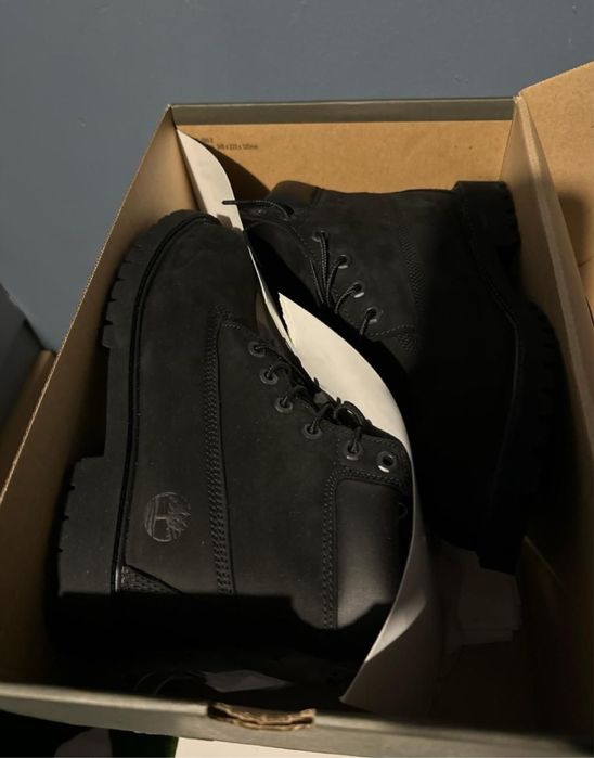 Черные ботинки Timberland