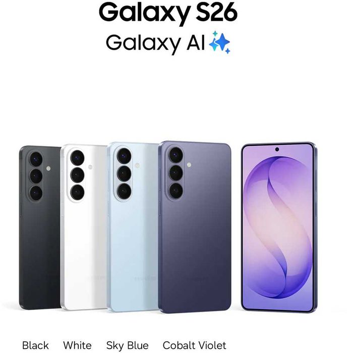 Samsung S26 - black / cobalt - SIGILATE - - 256 gb - Neverlock