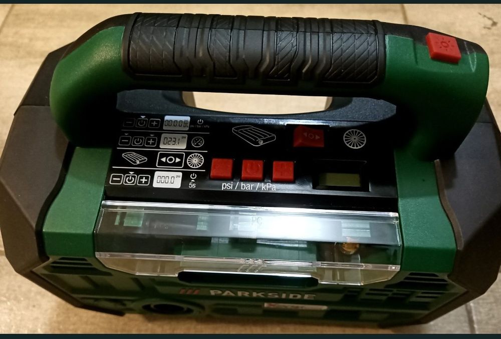 Parkside compresor 20V 3in1 digital pompa aer umflat baterie lanterna