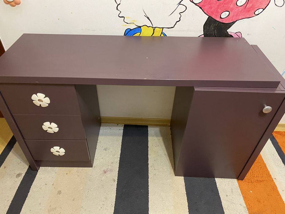 Vand birou mov , lungime reglabila