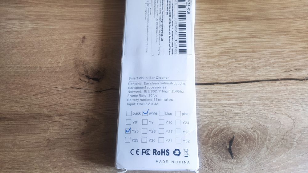 Инструмент за почистване на уши с камера