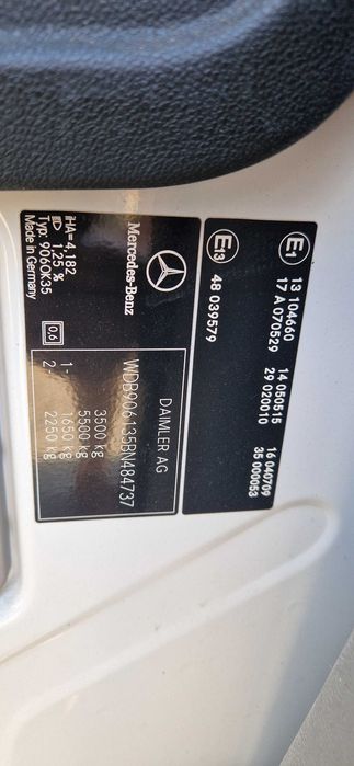 Mercedes Sprinter 313 CDI(2011)- 7 paleti- Clima&Perne de Aer-Gata de munca