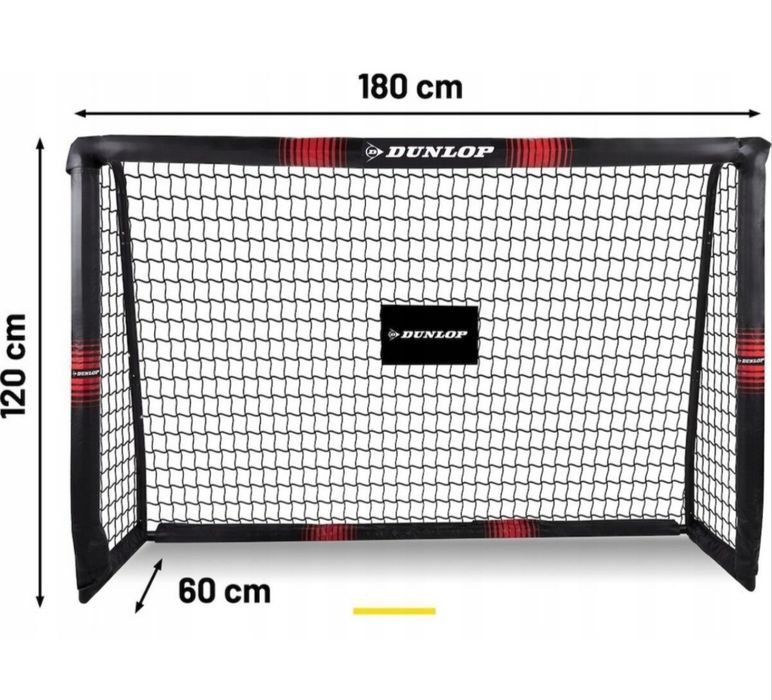 ФУТБОЛНА ВРАТА С МРЕЖА 180x120 PRO TECH DUNLOP