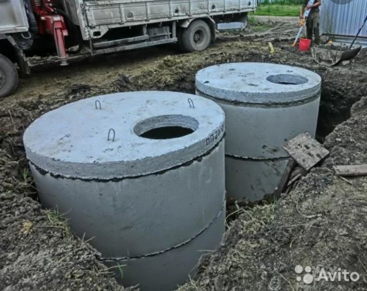 Бетонные кольца!
