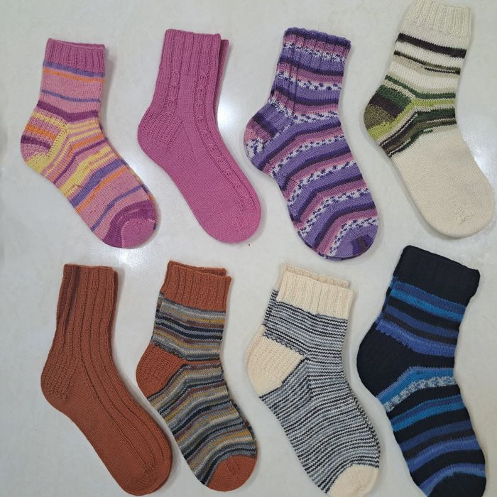 Ручная работа. Вязаные носочки.