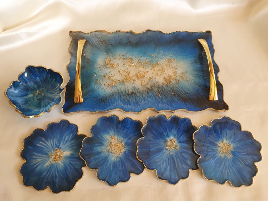 Поднос за сладки от епоксидна смола