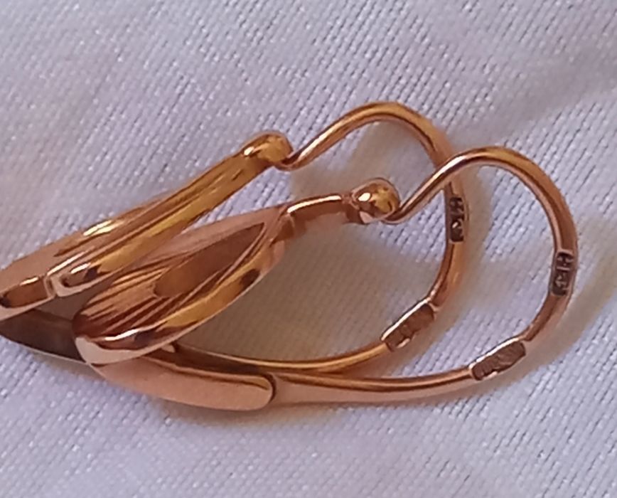 Серьги  золото 585 проба