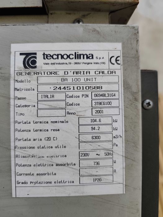 Дизелов калорифер 100 KW