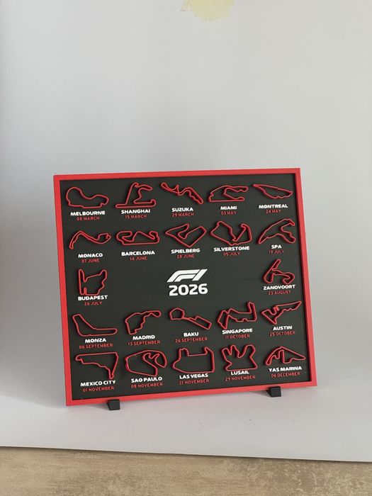 Harta formula 1 2026