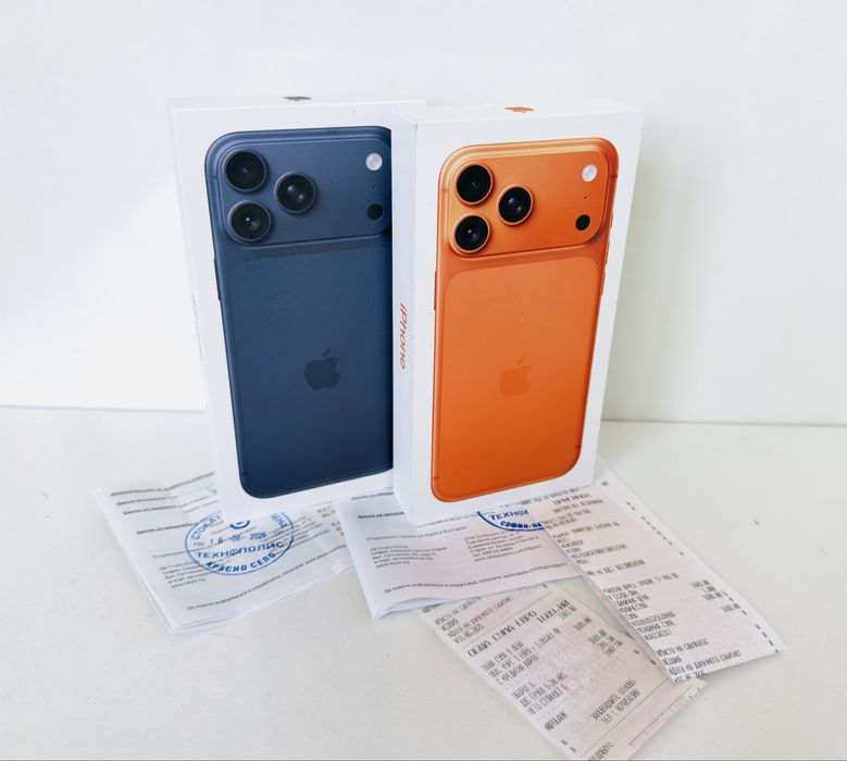 НОВ! iPhone 17 Pro Max 512GB Orange / Blue 2г.ГАРАНЦИЯ Технополис!