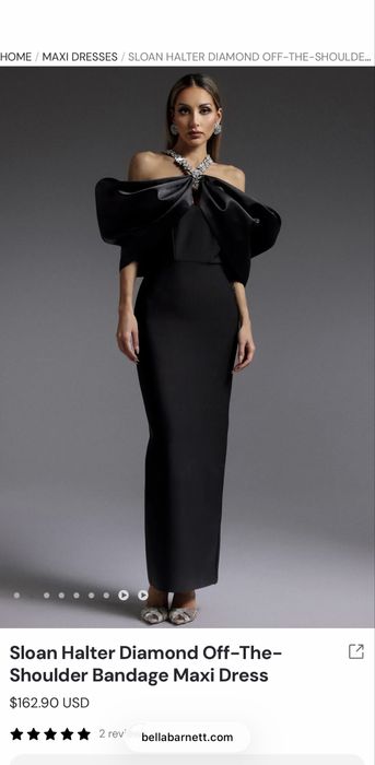 Черна дълга рокля Bella Barnett