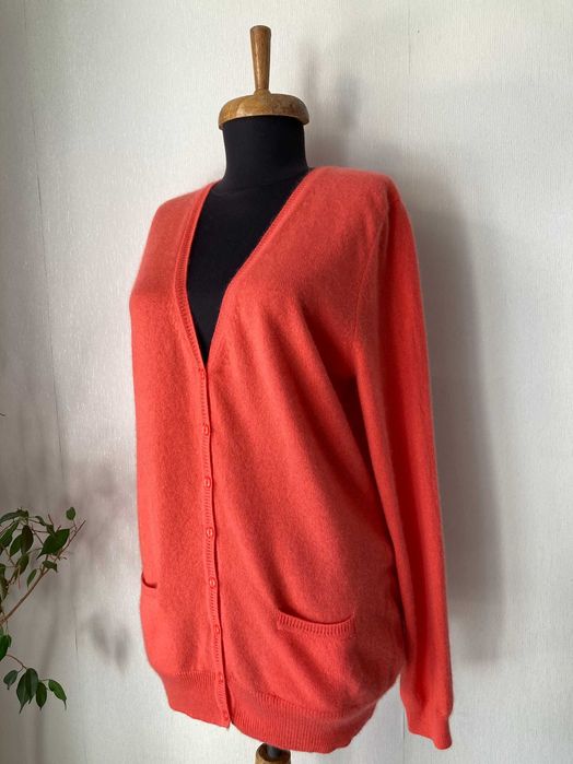 100% Cashmere женска кашмирена жилетка пуловер кашмир размер L