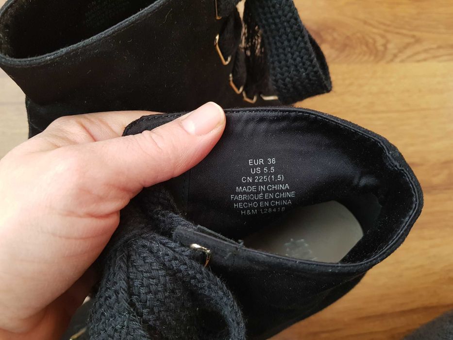 Обувки H&M, номер 36, от изкуствен велур