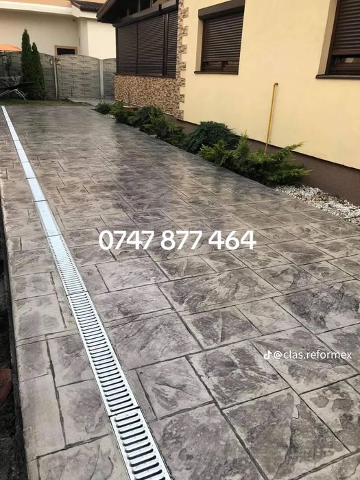 Beton amprentat, elicopterizat si maturat