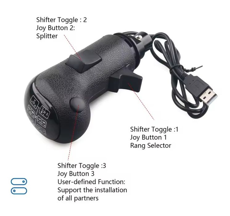 Скоростен лост за ETS2 и ATS съвместим с Logitech и Trust master