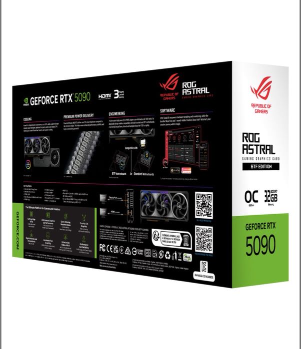 Видео карта ASUS GeForce RTX 5090 ROG Astral BTF OC Edition 32GB