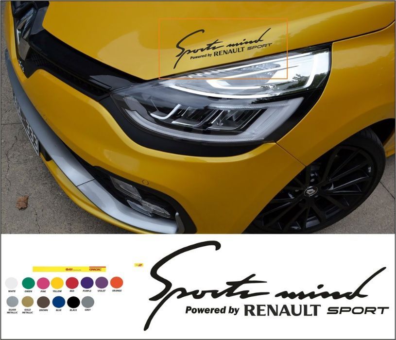 Sport mind renault стикер sport mind рено