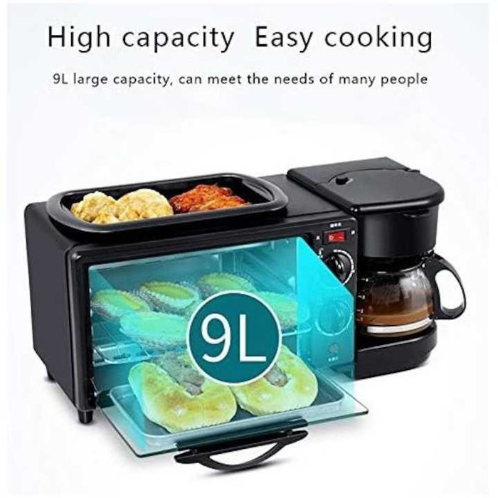 MIC DEJUN în 10 MIN: CAFEA + TOAST + GRILL! 3-în-1 Morning Station NOU