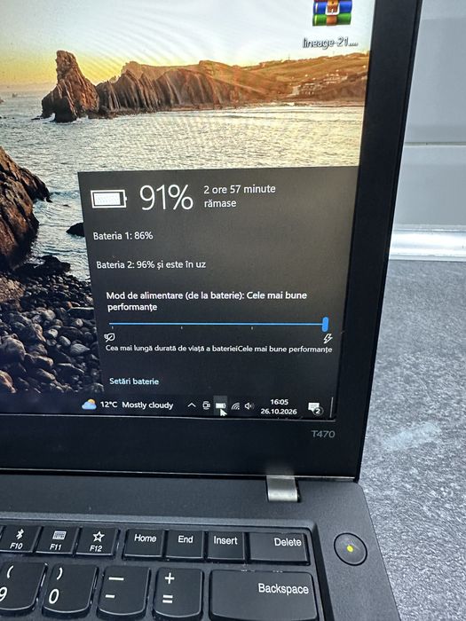 Laptop lenovo full !  Doua bateri, sim internet, tastura luminata, full hd ips