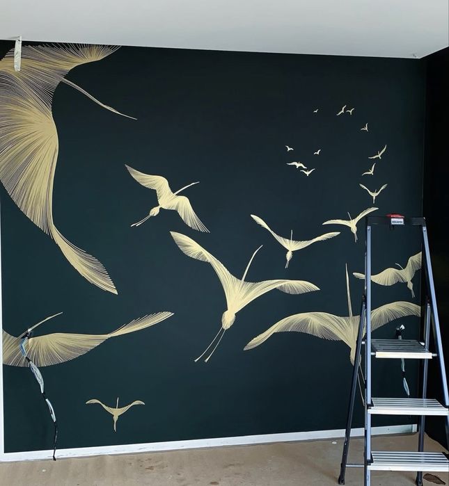 Обои поклейка закатка декоративная штукатурка левкас молдинги галтели