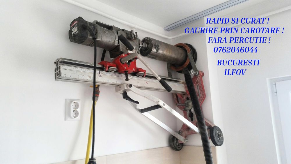 Gaura beton-gaura hota-carotare beton-fara percutie