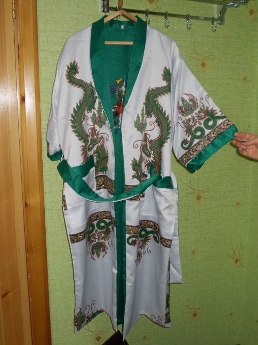 Халат шёлковый двусторонний. МИКС.
