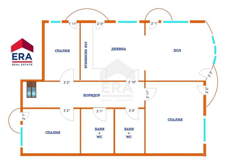 Просторен  три спален апартамент в готова сграда с включено парко мяст