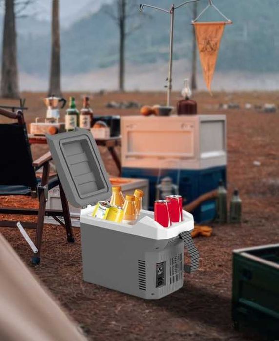 Електрическа хладилна кутия 8L за автомобил, каравна, кемпер, 12V 220V