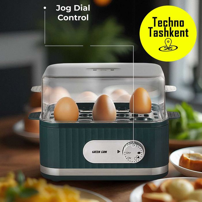 Яйцеварка Green Lion, вместимость 6 яйца, 400W, 230 Вт, компактный