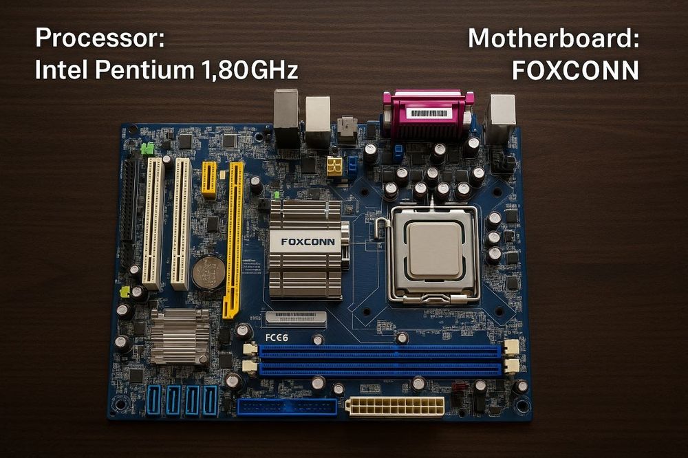 Pабочая материнская плата Foxconn в комплекте!ПРОДАМ СРОЧНО!!