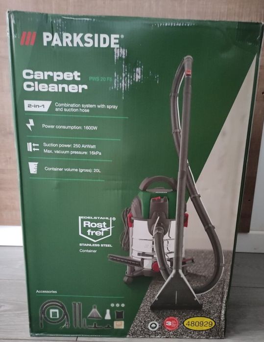 Aspirator cu spalare Parkside injecție extracție pentru tapițerie scaune canapea mocheta saltea