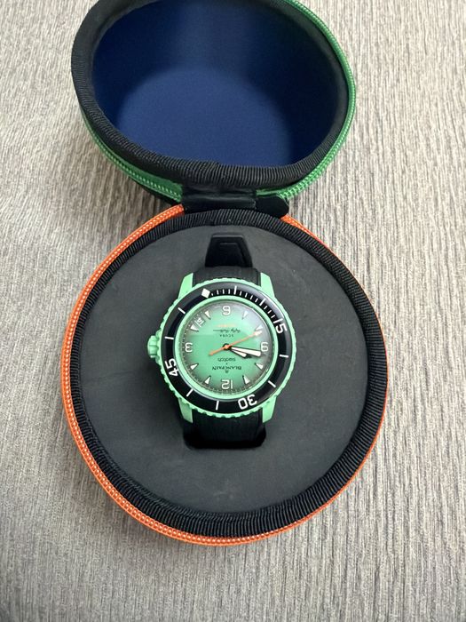 Наручные часы Blancpain x Swatch Scuba Fifty Fathoms “Indian Ocean”