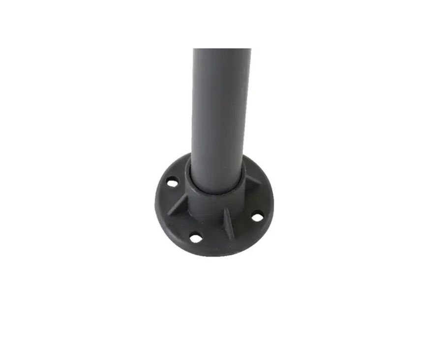 Pavilion gri, dreptunghiular, cadru oțel, 4×3 m