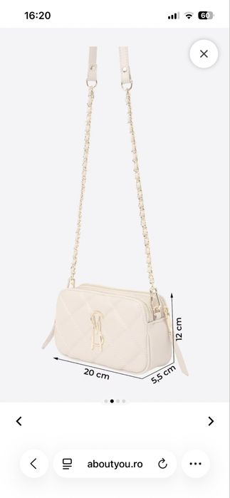 Steve madden bej piele naturala crossbody