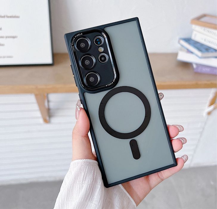 Samsung S23/S24/PLUS/ULTRA - Husa Magsafe Safe Case Spate Fumuriu