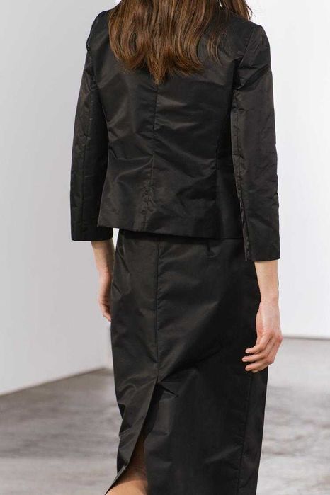 Комплекти Зара зелен 100 % вълна и черен полиамид НОВИ с етикет